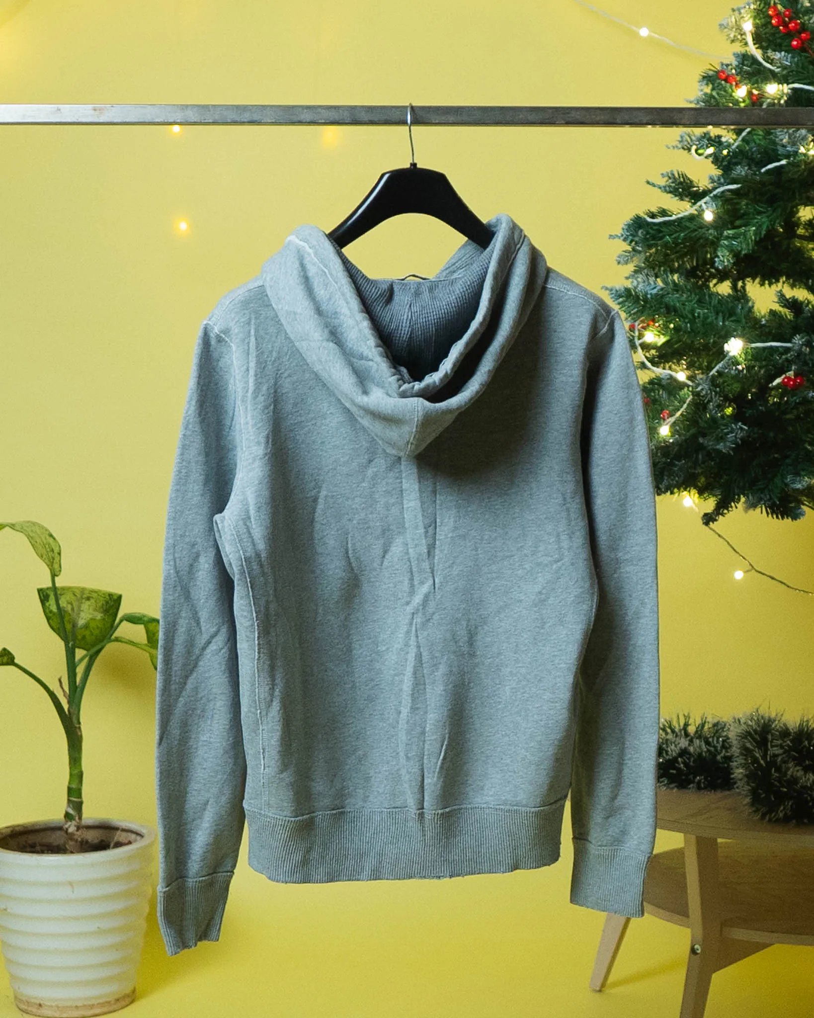 Abercrombie & Fitch Vintage Zip-up Hoodie Grey