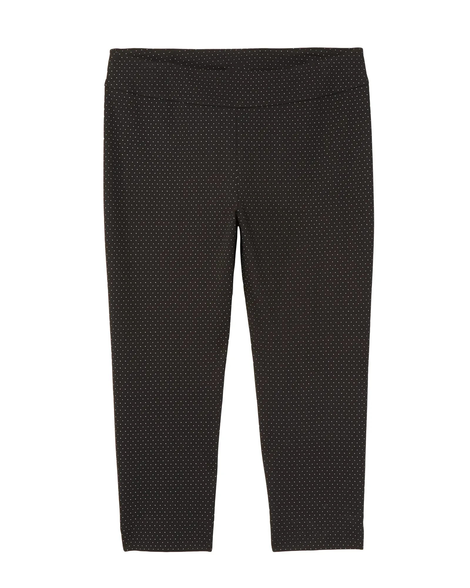 Alba Patterned Slim Compression Ankle Pant | Black / White