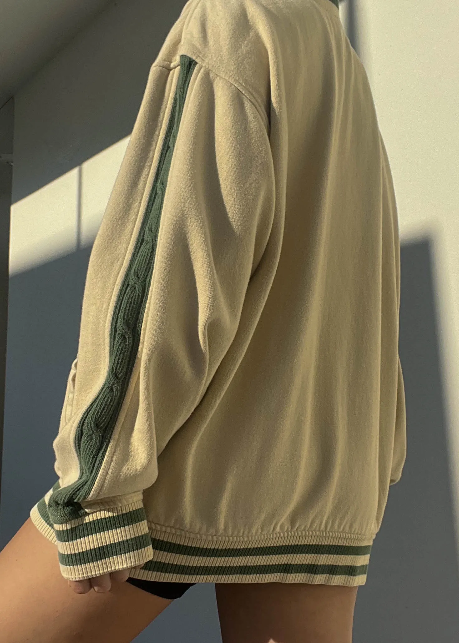 Beige & Green Bad Boy Jacket (XL)