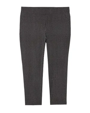 Brisbane Printed Ankle Pant | Black / White