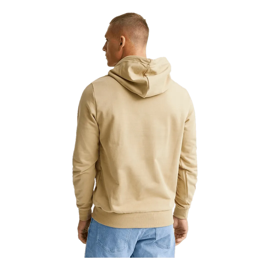 Calvin Klein Modern Front Logo Hoodie Pf2 - Travertine