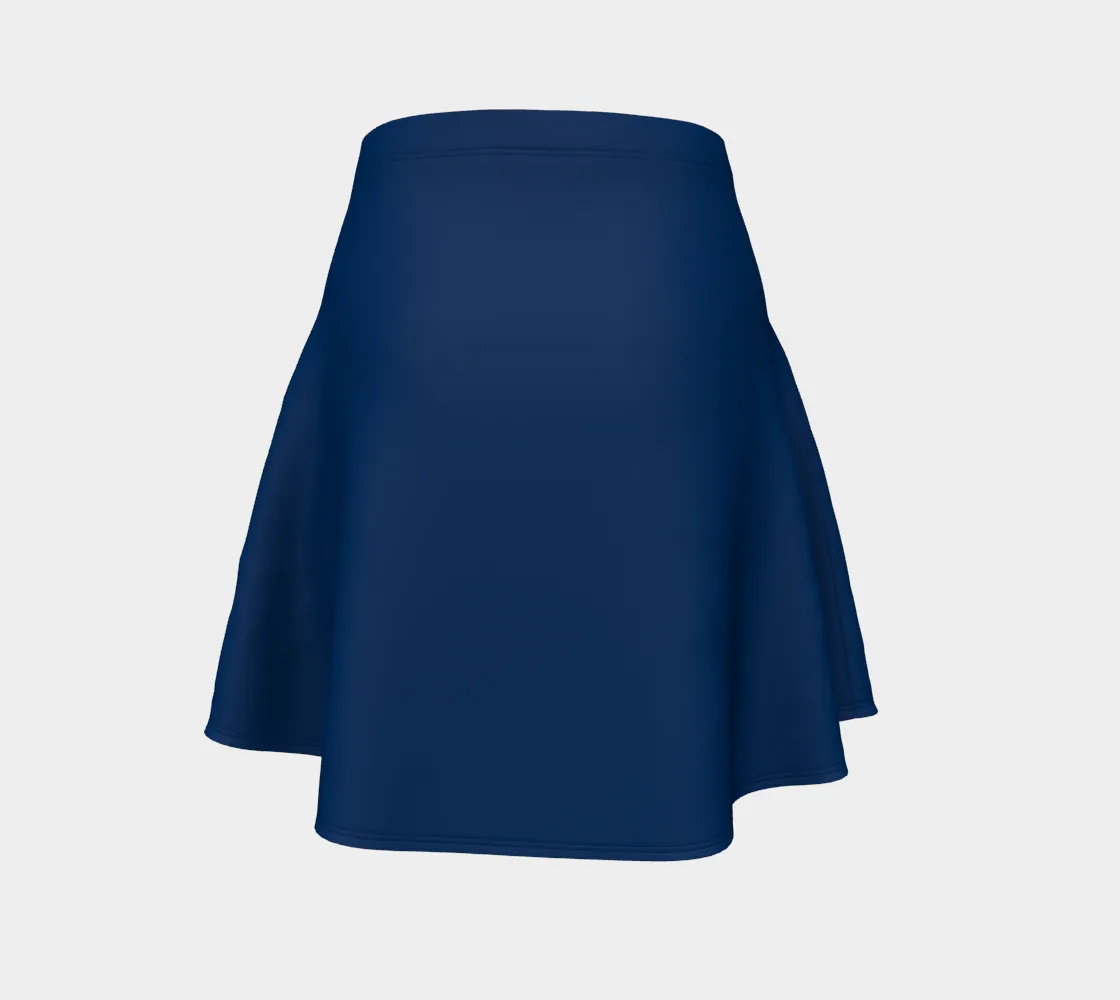 Classic Blue Flare Skirt