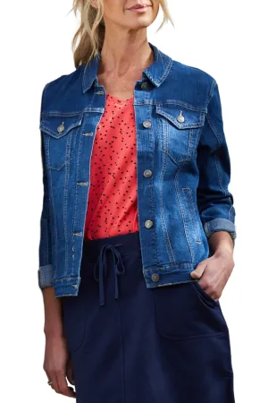 COLLARED DENIM JACKET - 37882T