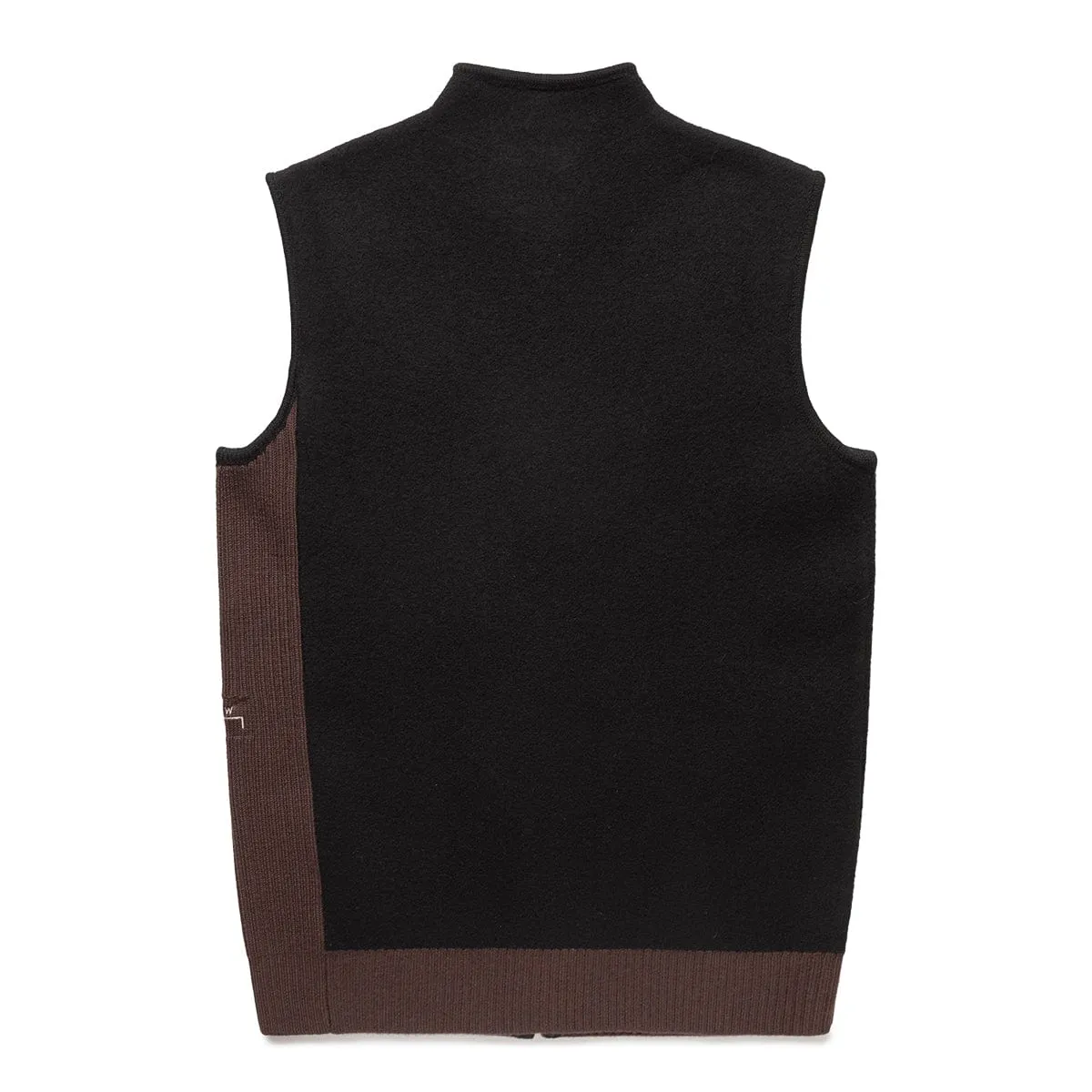 CONTRAST KNIT GILET