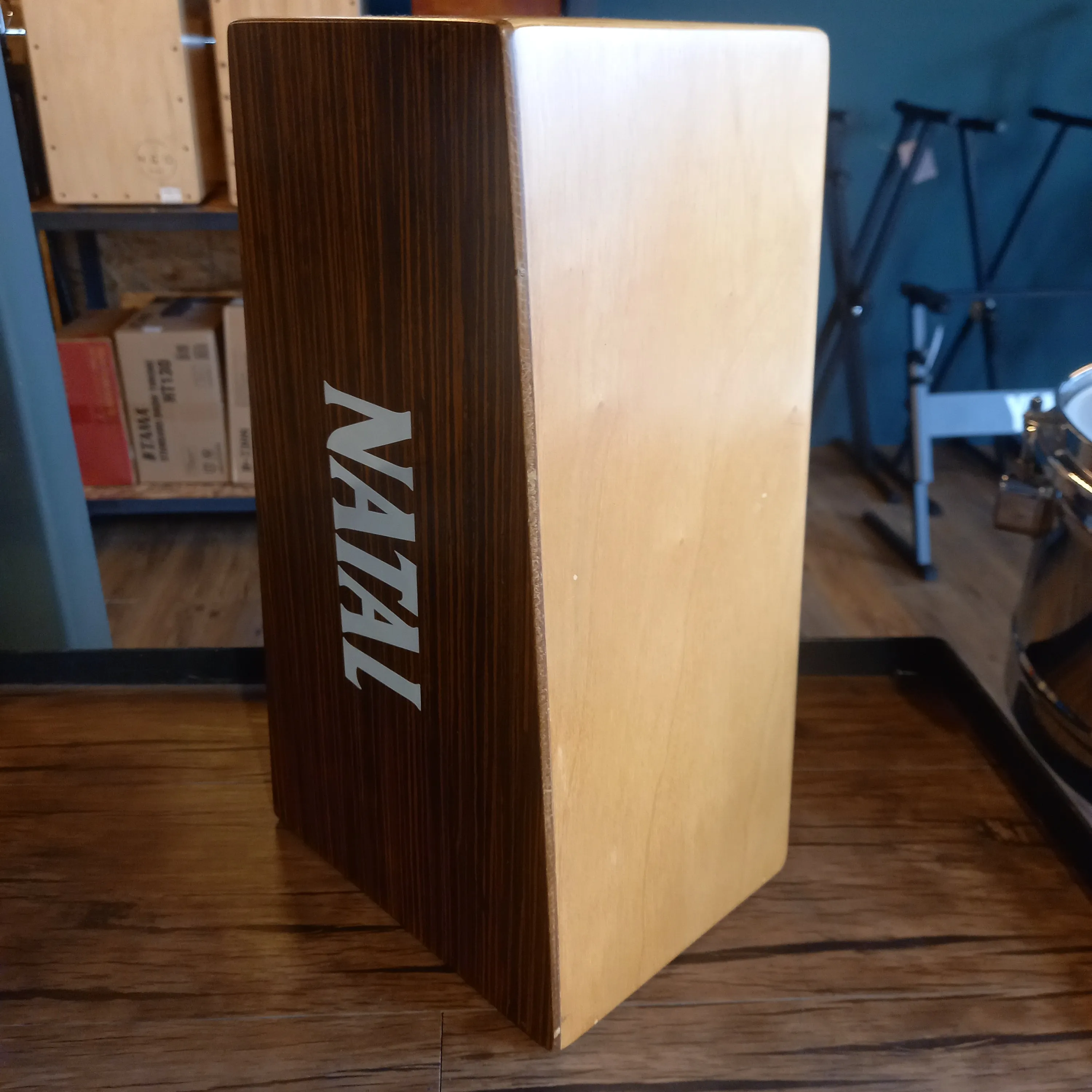 DISPLAY CLEARANCE - NATAL CJBGLE CAJON BONGO NATURAL EBONY