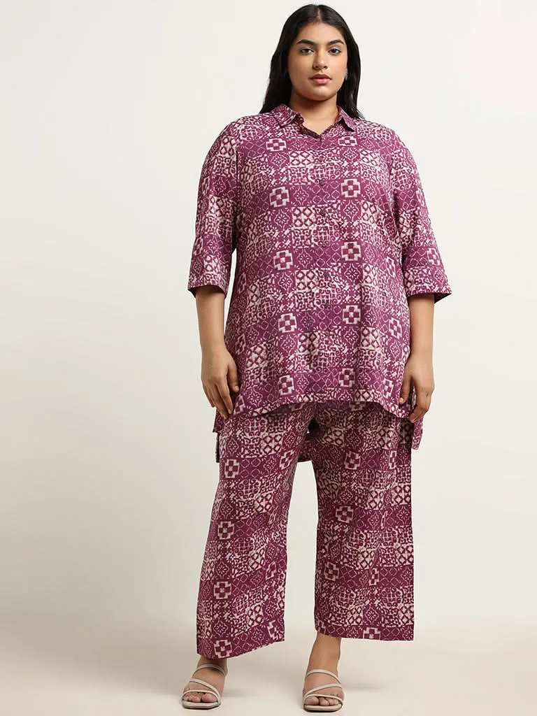 Diza Pink Wide Leg Pants