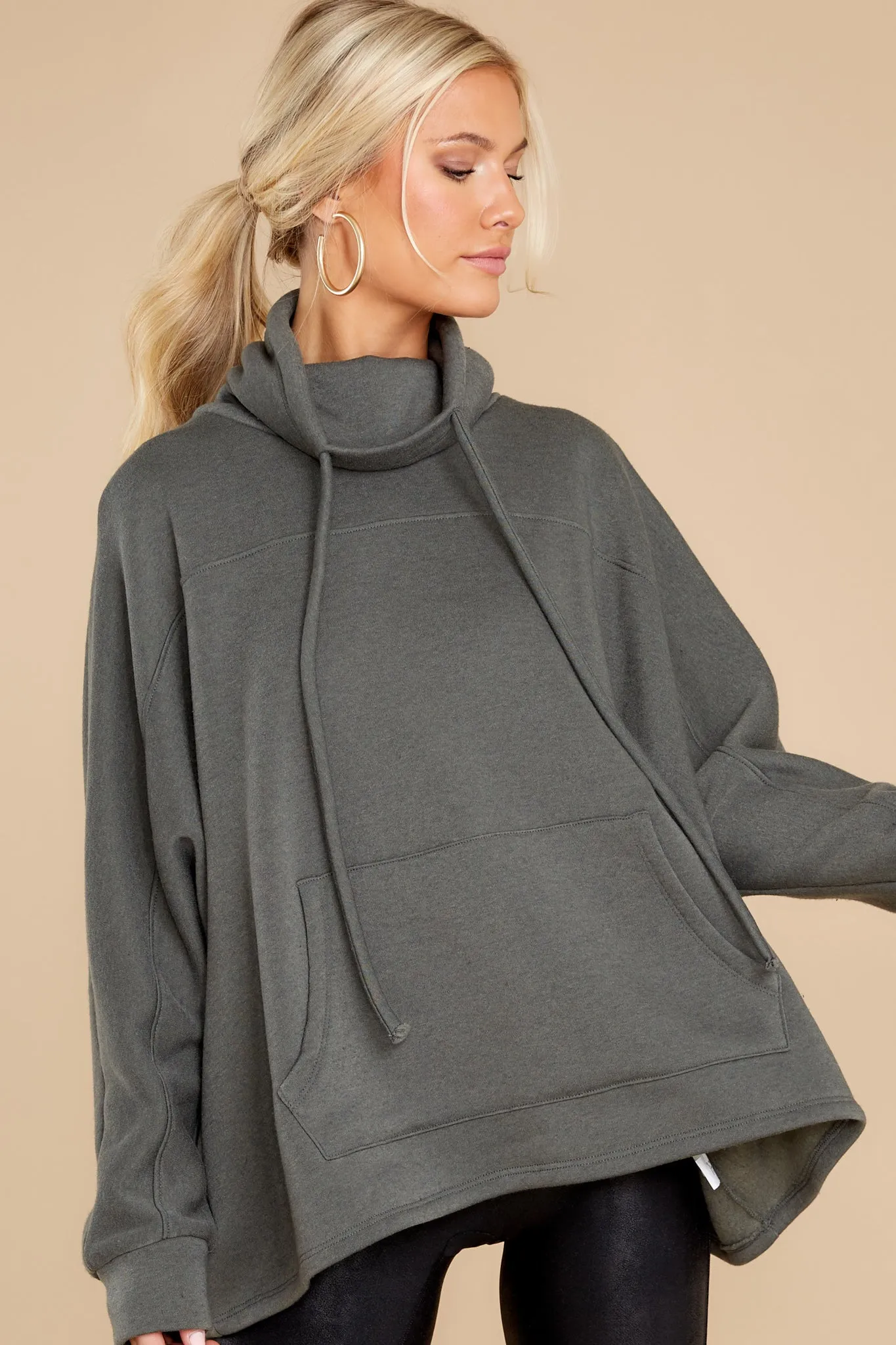 Effortless Comfort Dark Green Sweatshirt