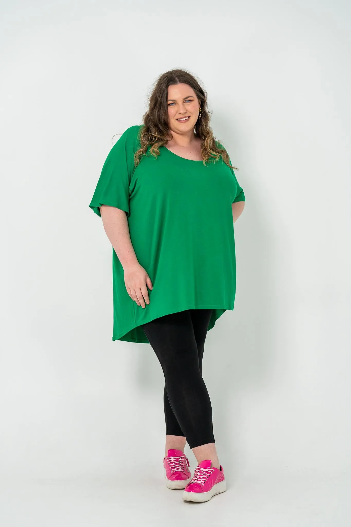 'ENVY' OVERSIZED 'BOX' Top - Green