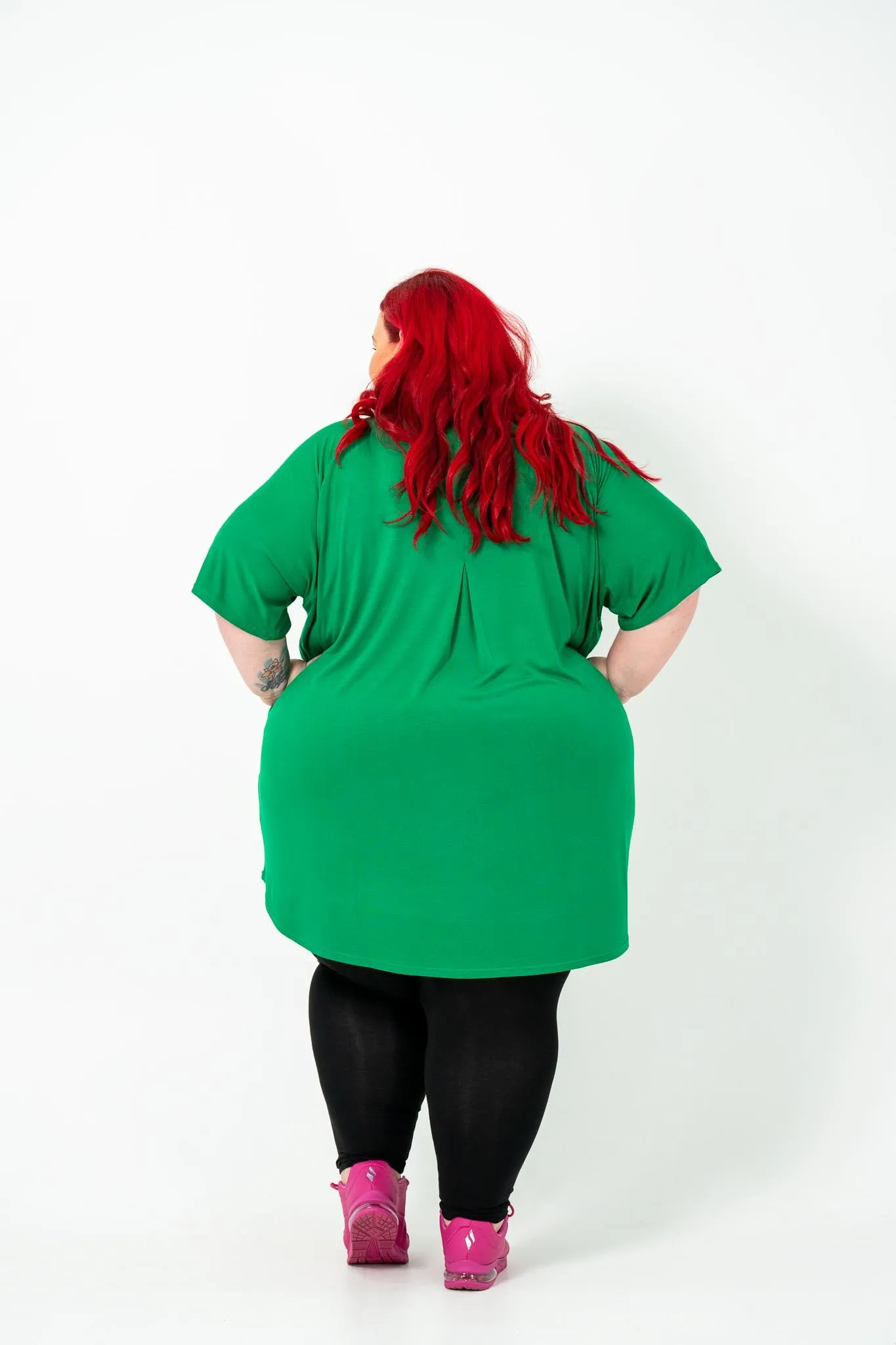 'ENVY' OVERSIZED 'BOX' Top - Green