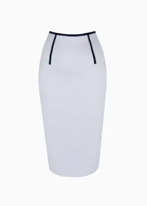 Evette - Pique Knit Pencil Skirt