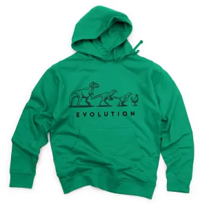 Evolution of the Dinosaur Midweight Pullover Hoodie