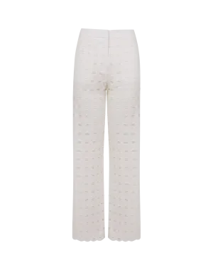 Eyelet Raya Pants - Off White