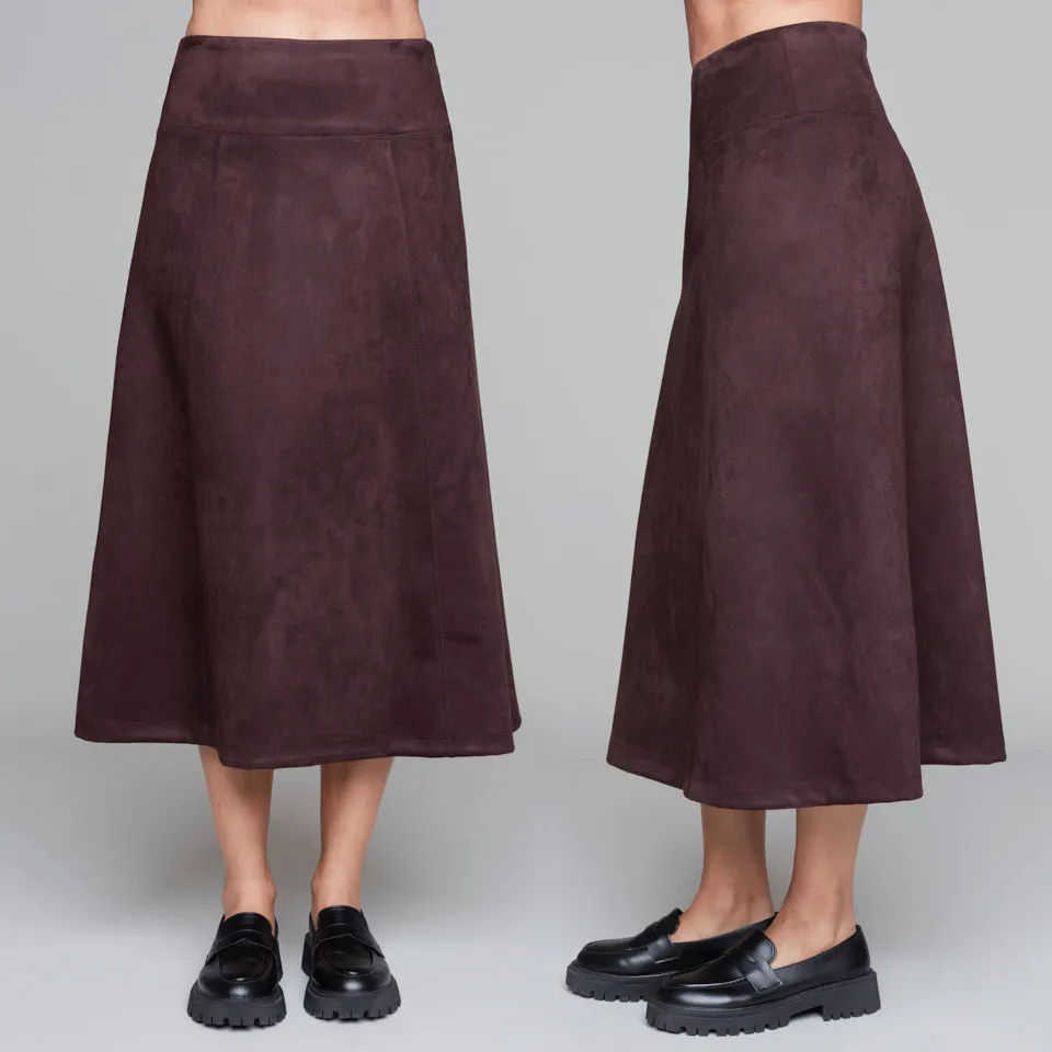 Faux Suede Skirt