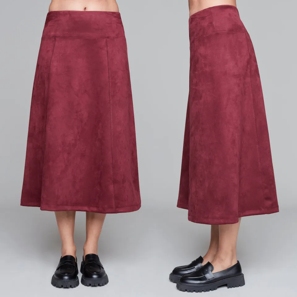 Faux Suede Skirt