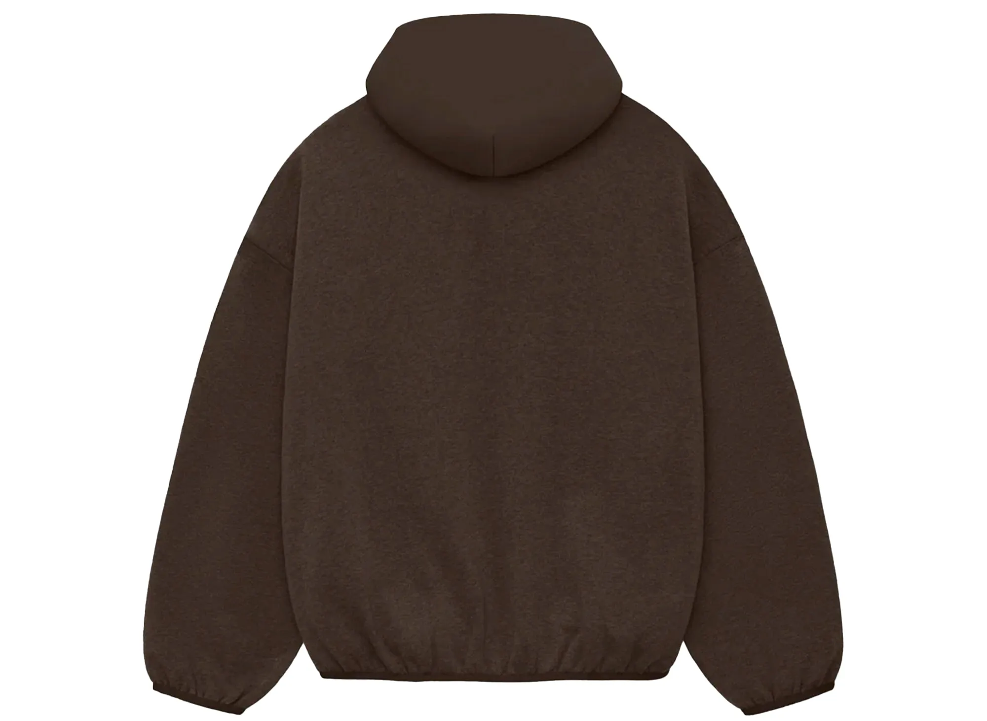 Fear of God Essentials Nylon Fleece Hoodie in Heather Wood