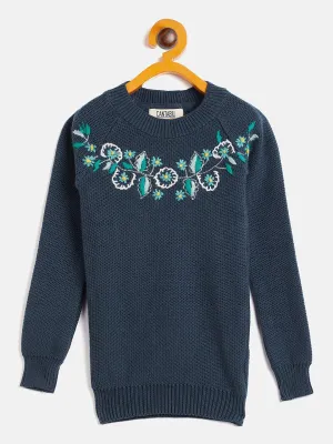 Girls Indigo Sweater