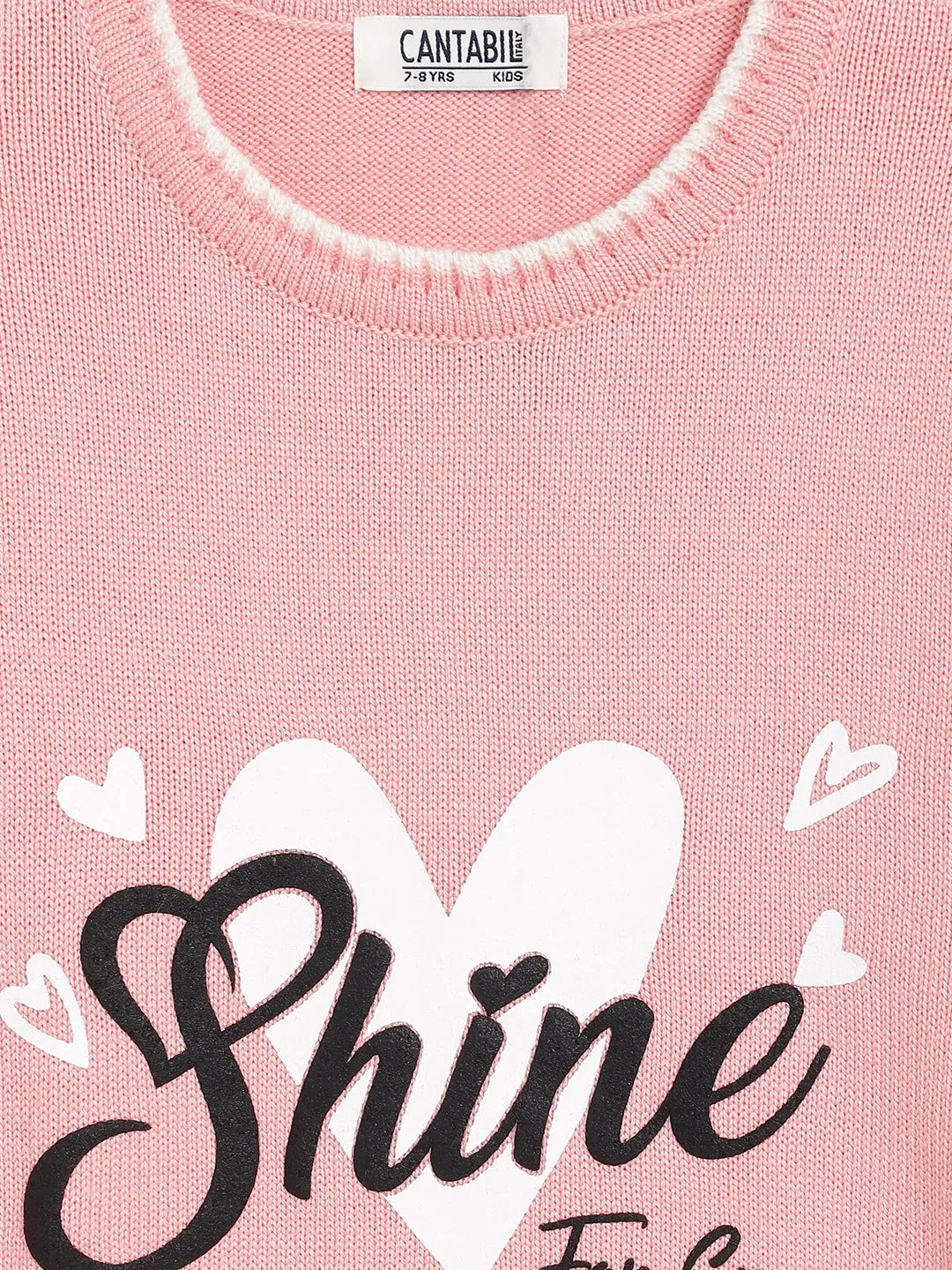 Girls Peach Sweater