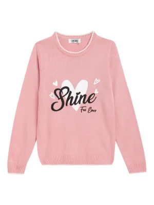 Girls Peach Sweater