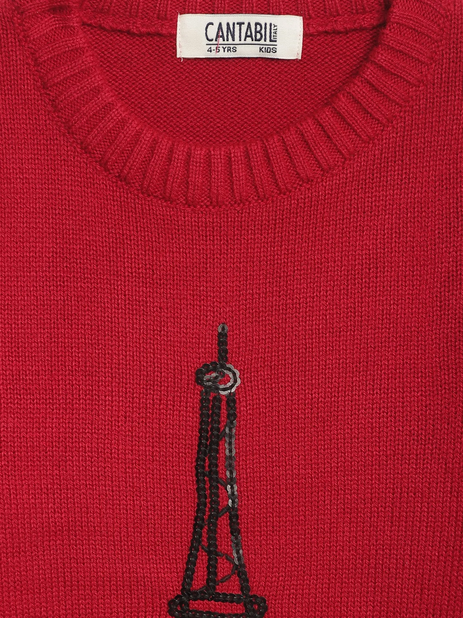 Girls Red Sweater