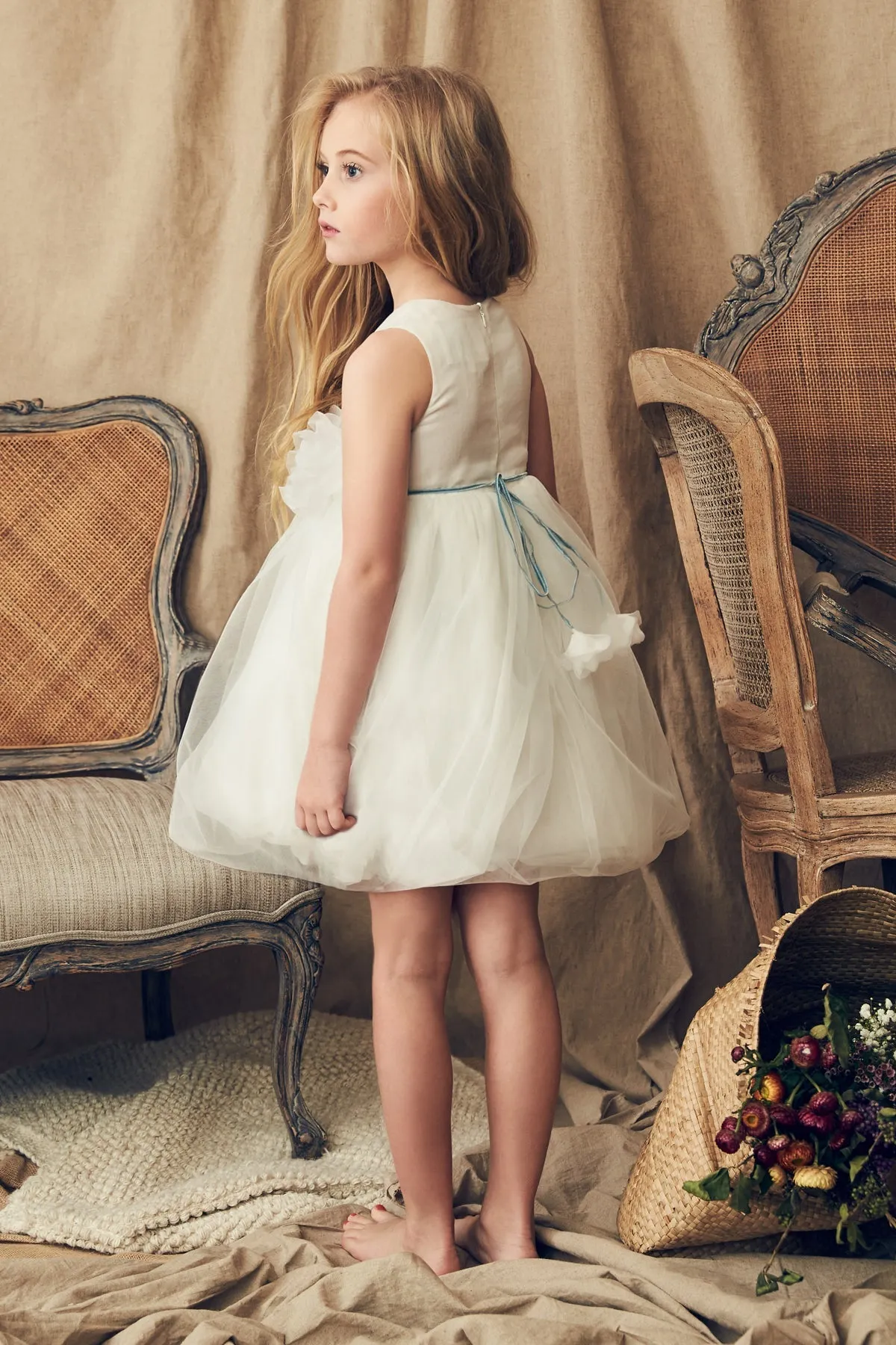 Girls White Dress Nellystella Blossom