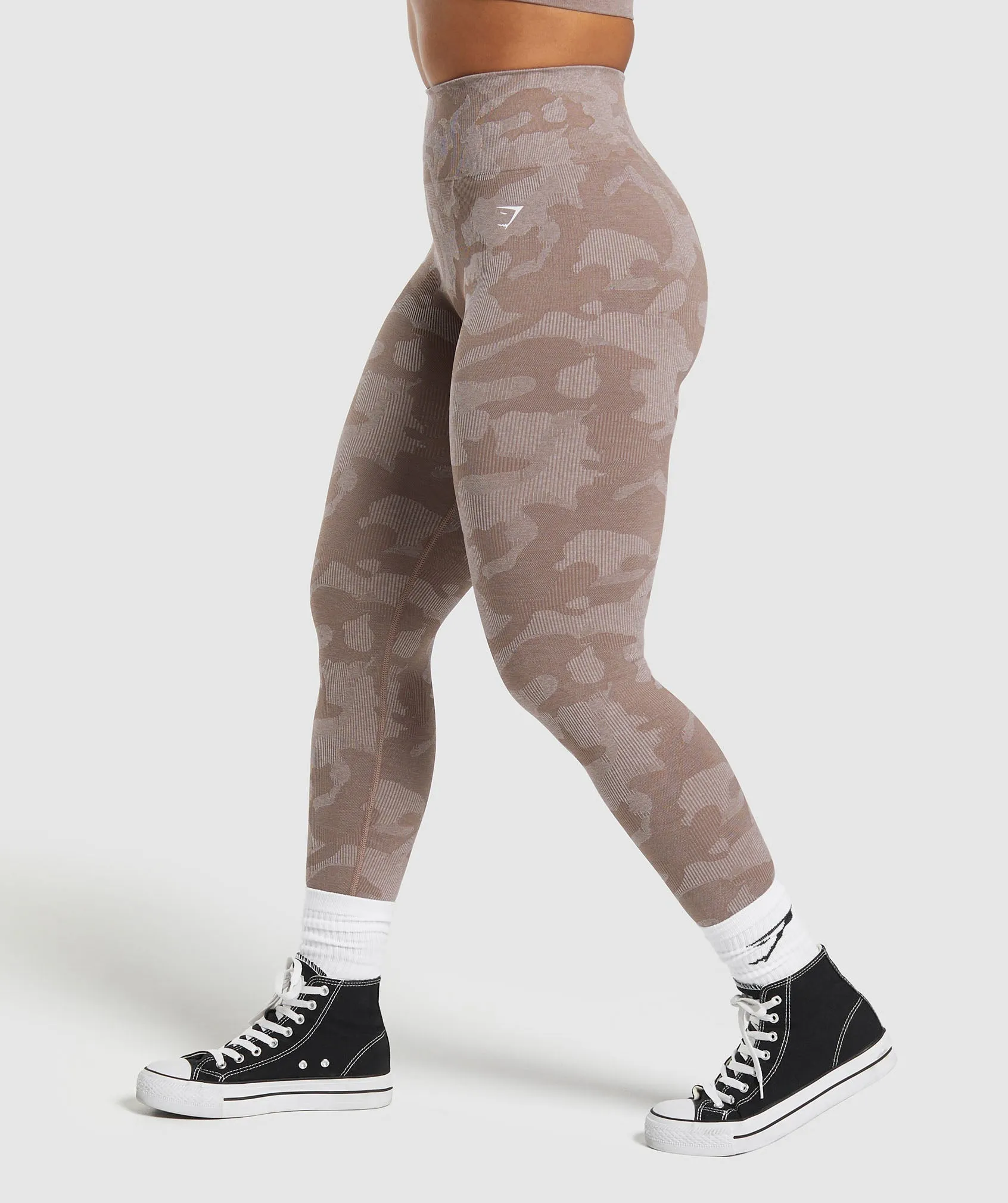 Gymshark Adapt Camo Seamless Leggings - Mocha Mauve/Stone Pink