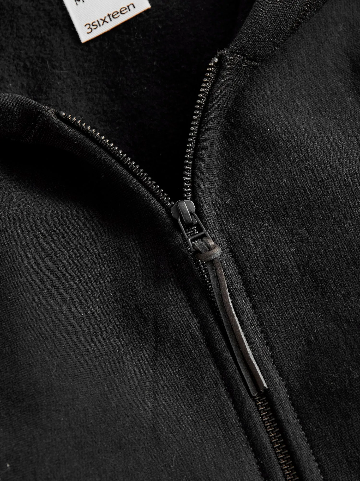 Heavyweight Zip Hoodie in Black