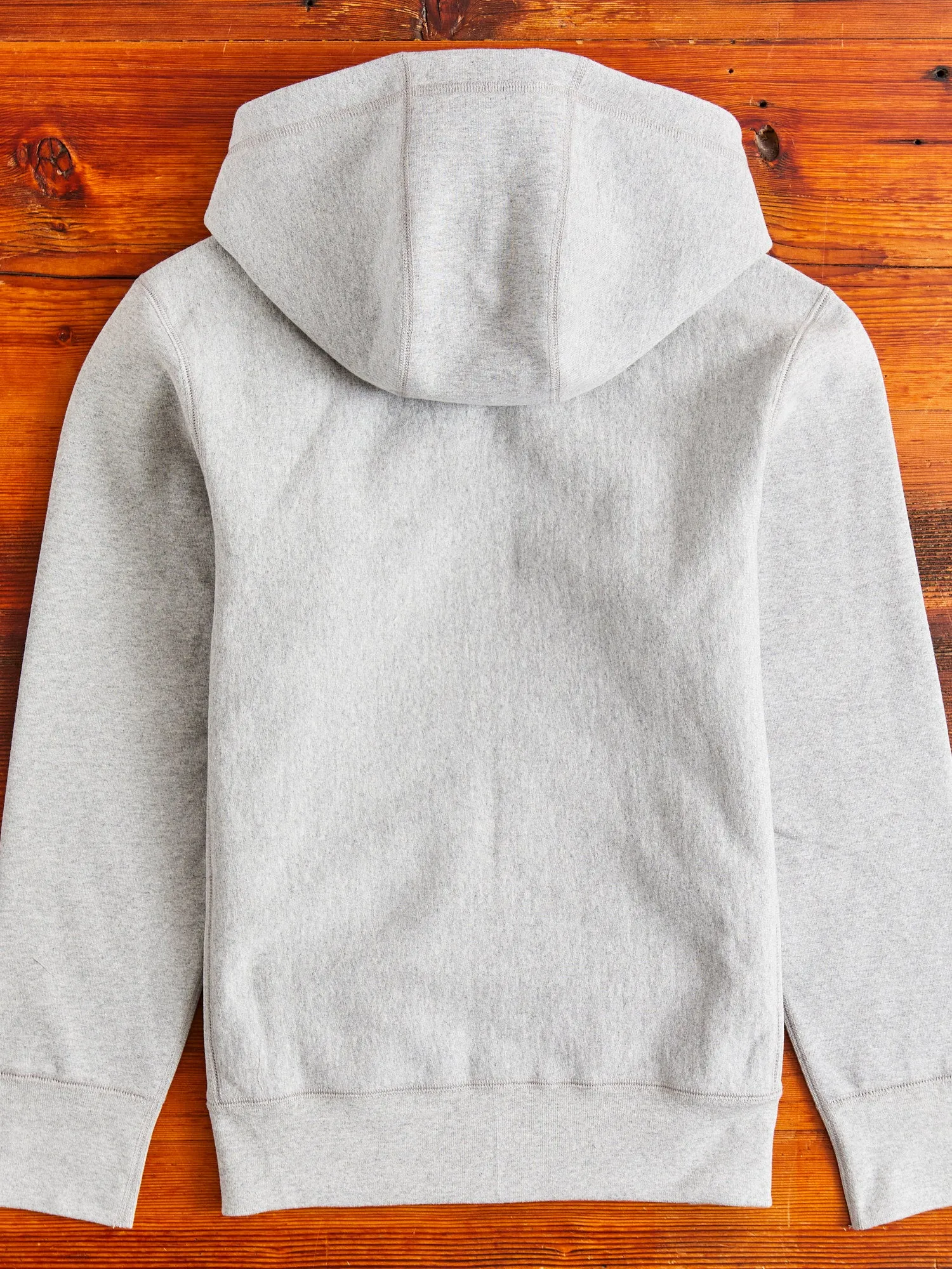 Heavyweight Zip Hoodie in Heather Grey