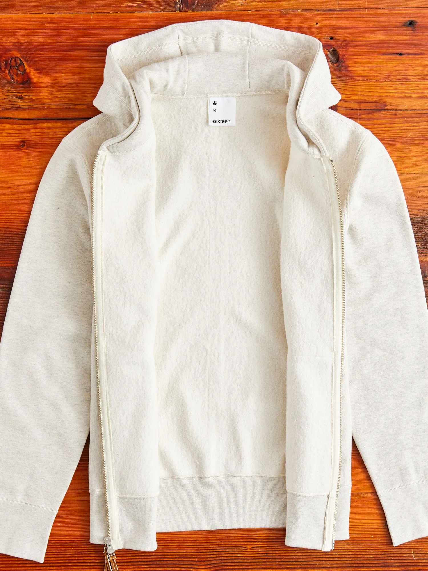 Heavyweight Zip Hoodie in Oatmeal