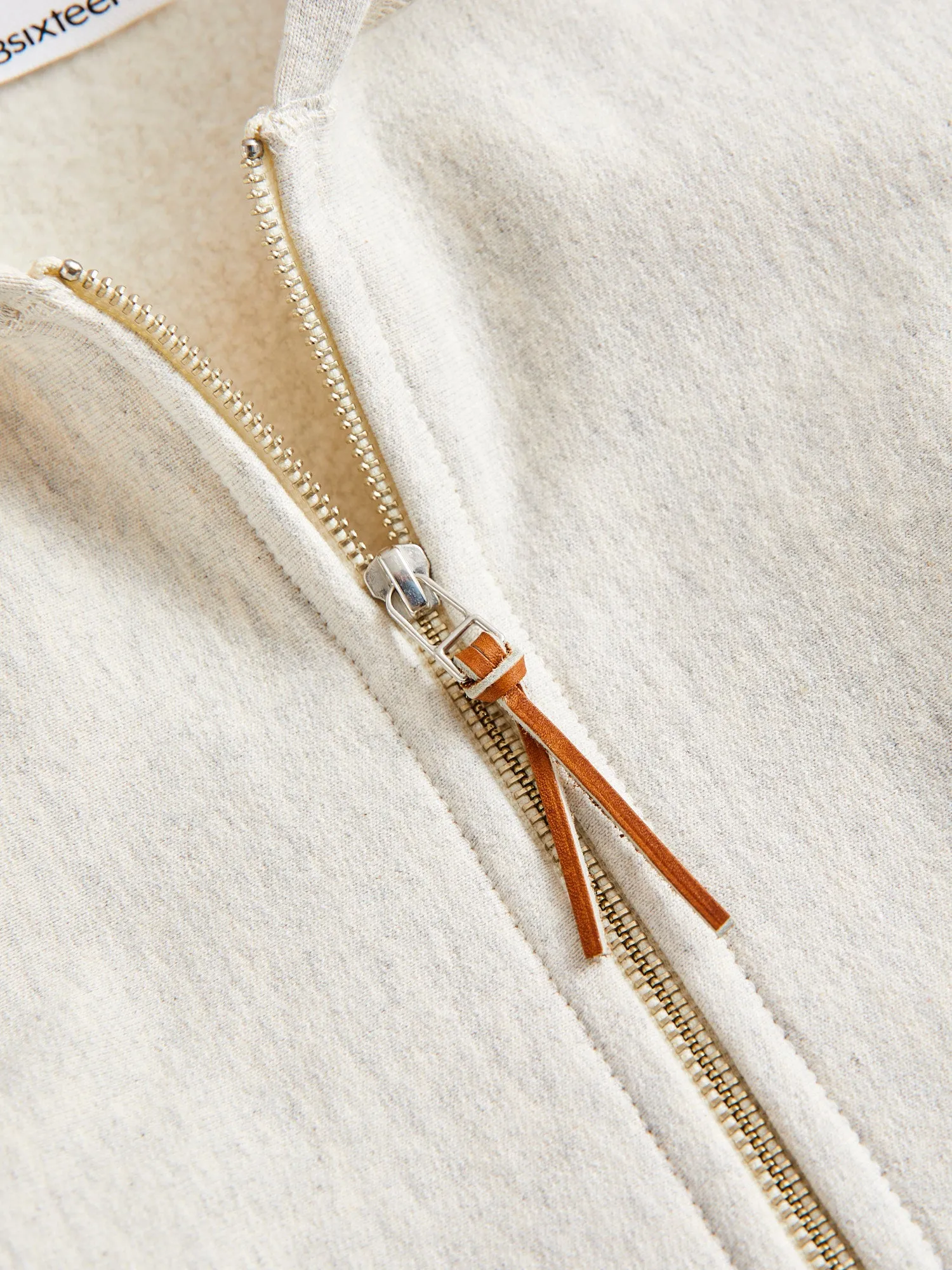 Heavyweight Zip Hoodie in Oatmeal