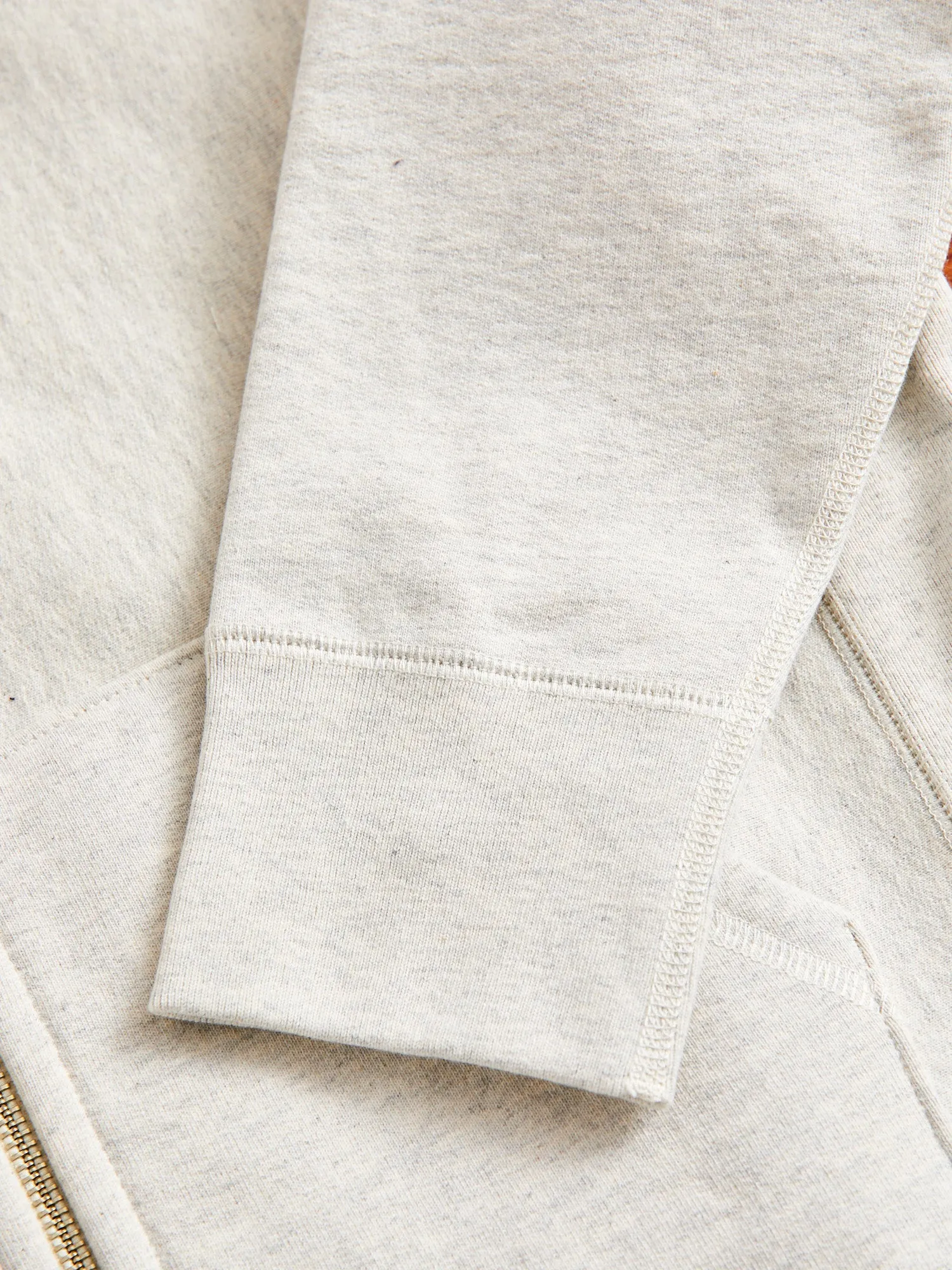 Heavyweight Zip Hoodie in Oatmeal