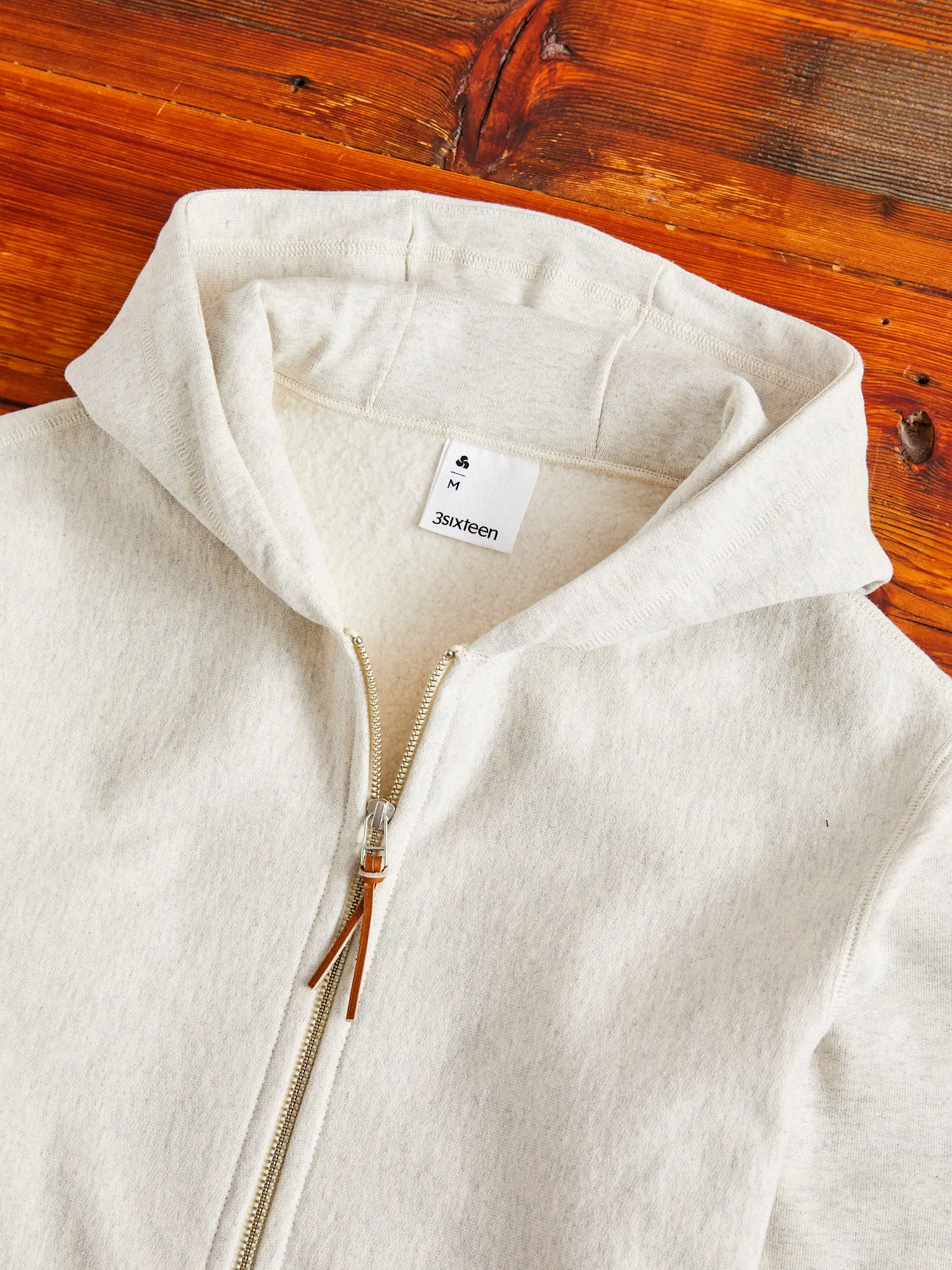 Heavyweight Zip Hoodie in Oatmeal