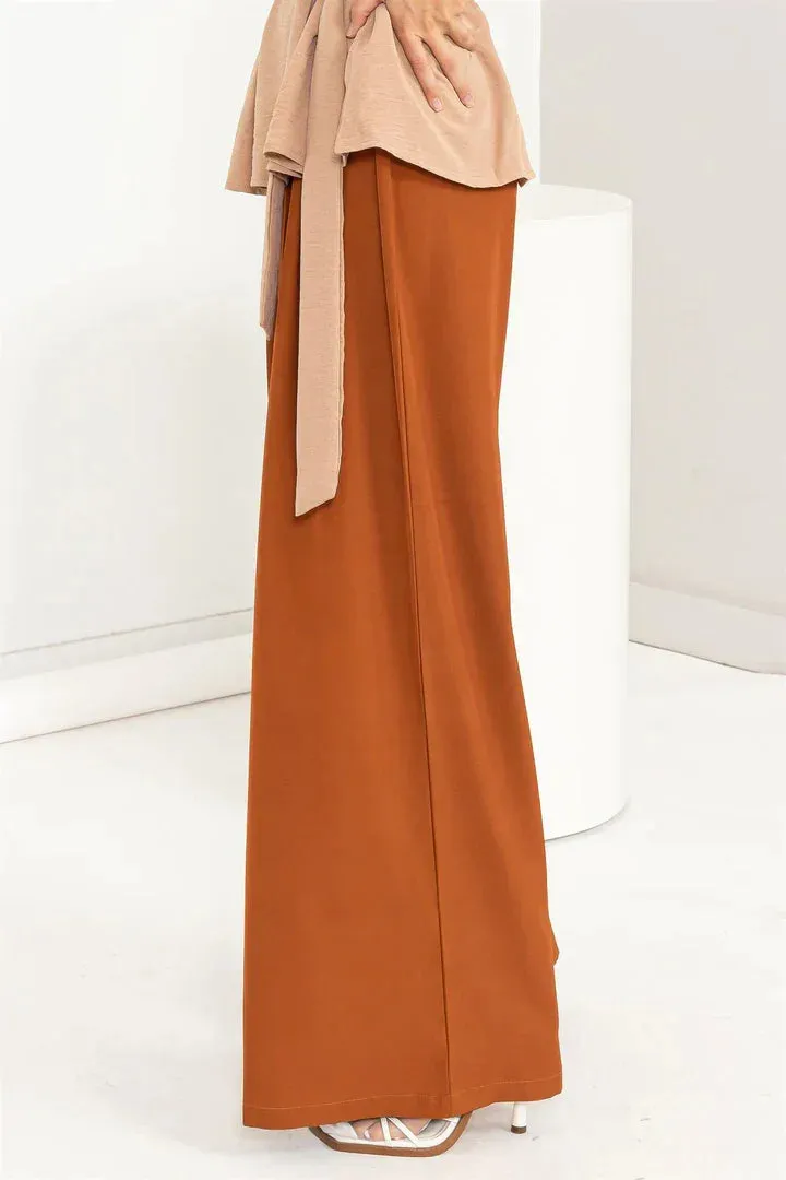 HIGH-WAIST WIDE-LEG PANTS