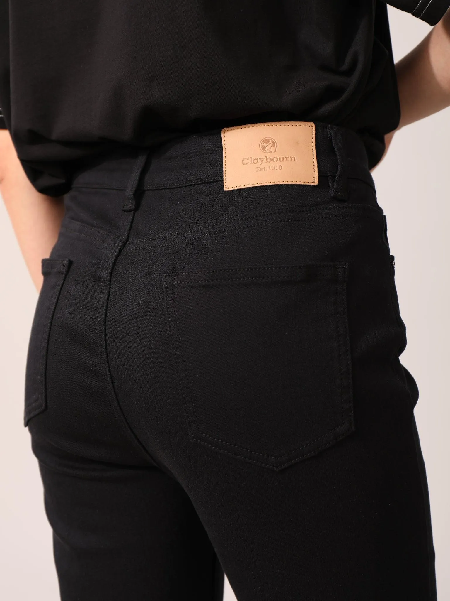 High-Waisted Slim Fit Pants