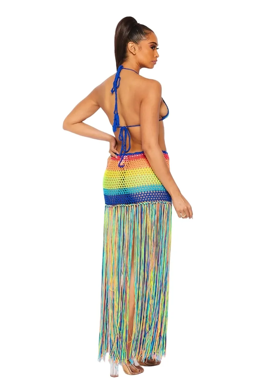 Hot & Delicious Women's Seas The Rainbow Skirt