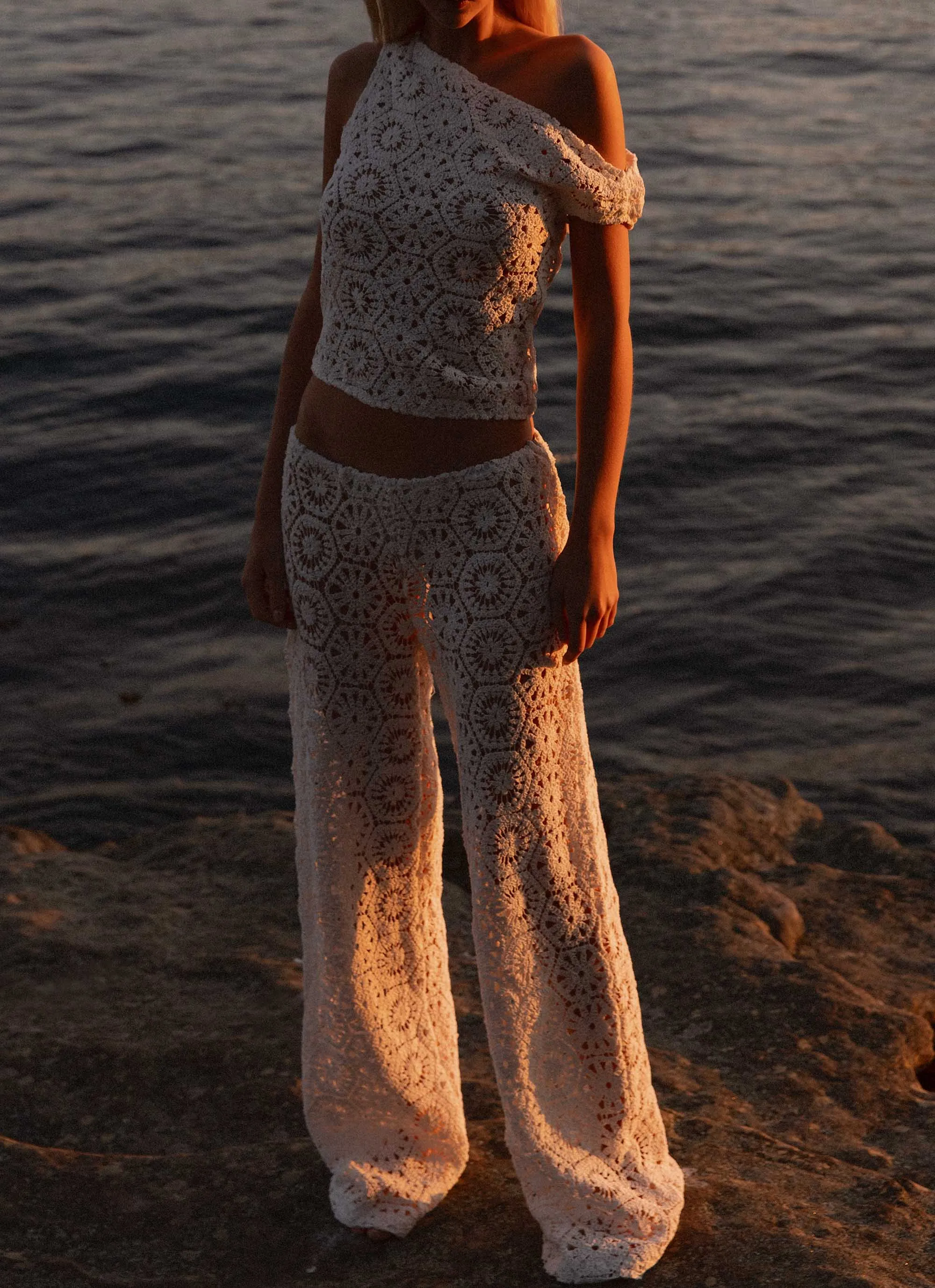 Ibiza Crochet Pants - Ivory