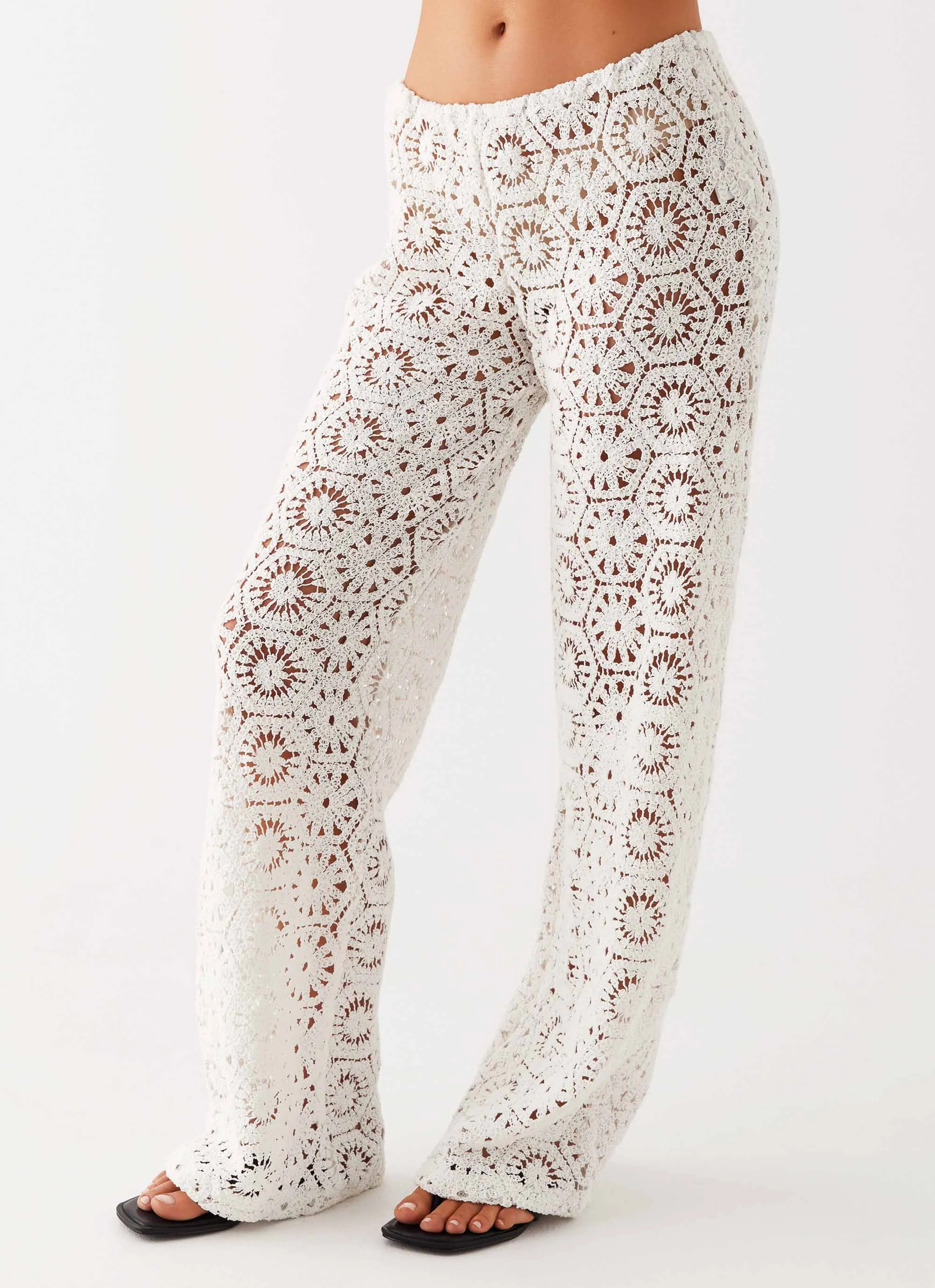 Ibiza Crochet Pants - Ivory