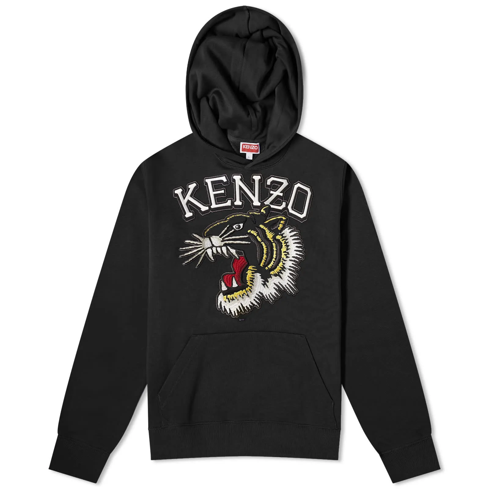 Kenzo Tiger Varsity Slim Popover Hoodie, black