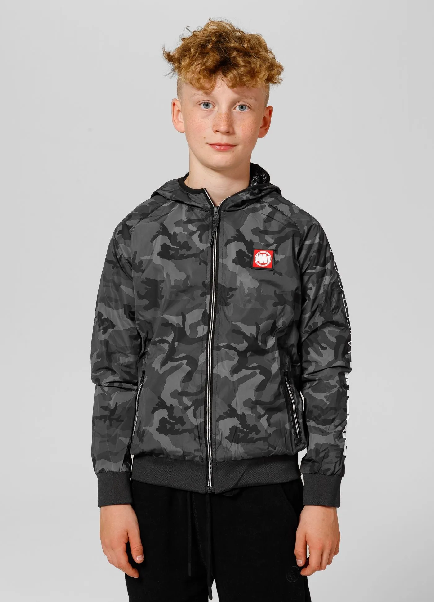 Kids transitional hooded jacket Athletic Sleeve Junior