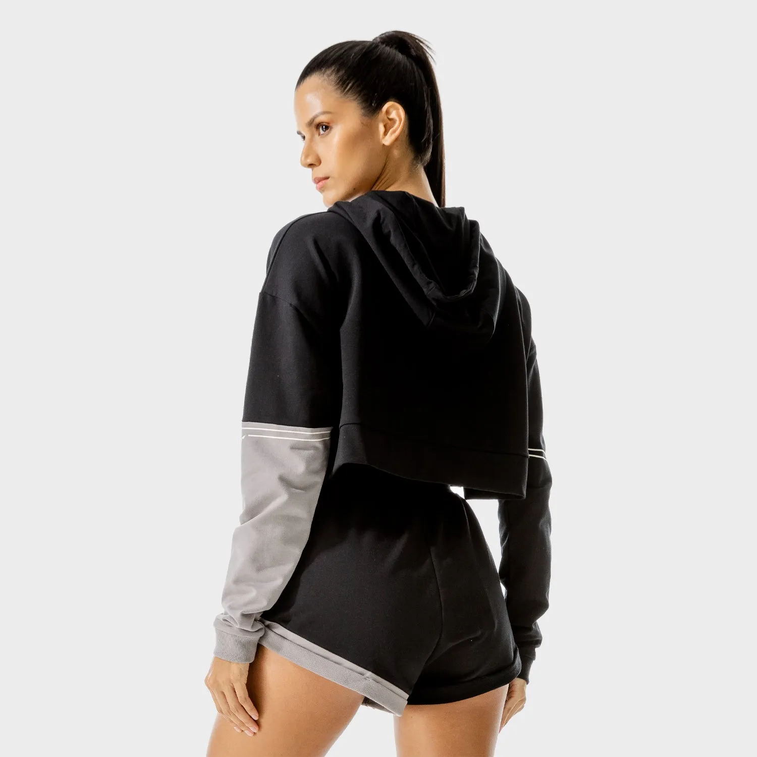 LAB360° Crop Hoodie - Black