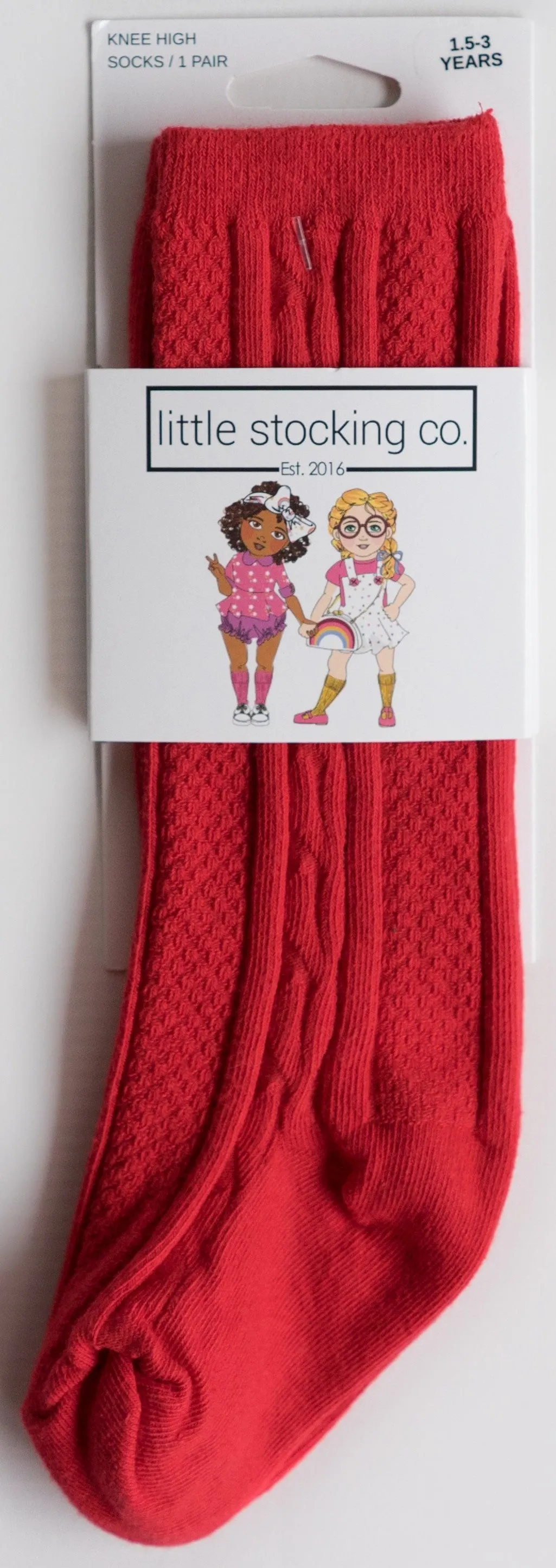 Little Stocking Co Knee High Socks - Poppy Red