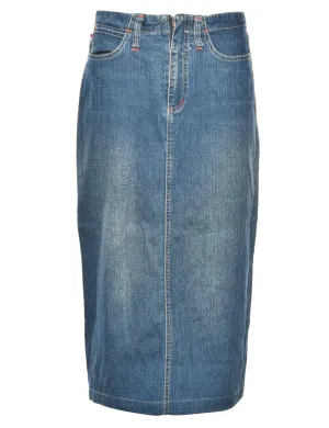 Medium Wash Classic Denim Skirt - S