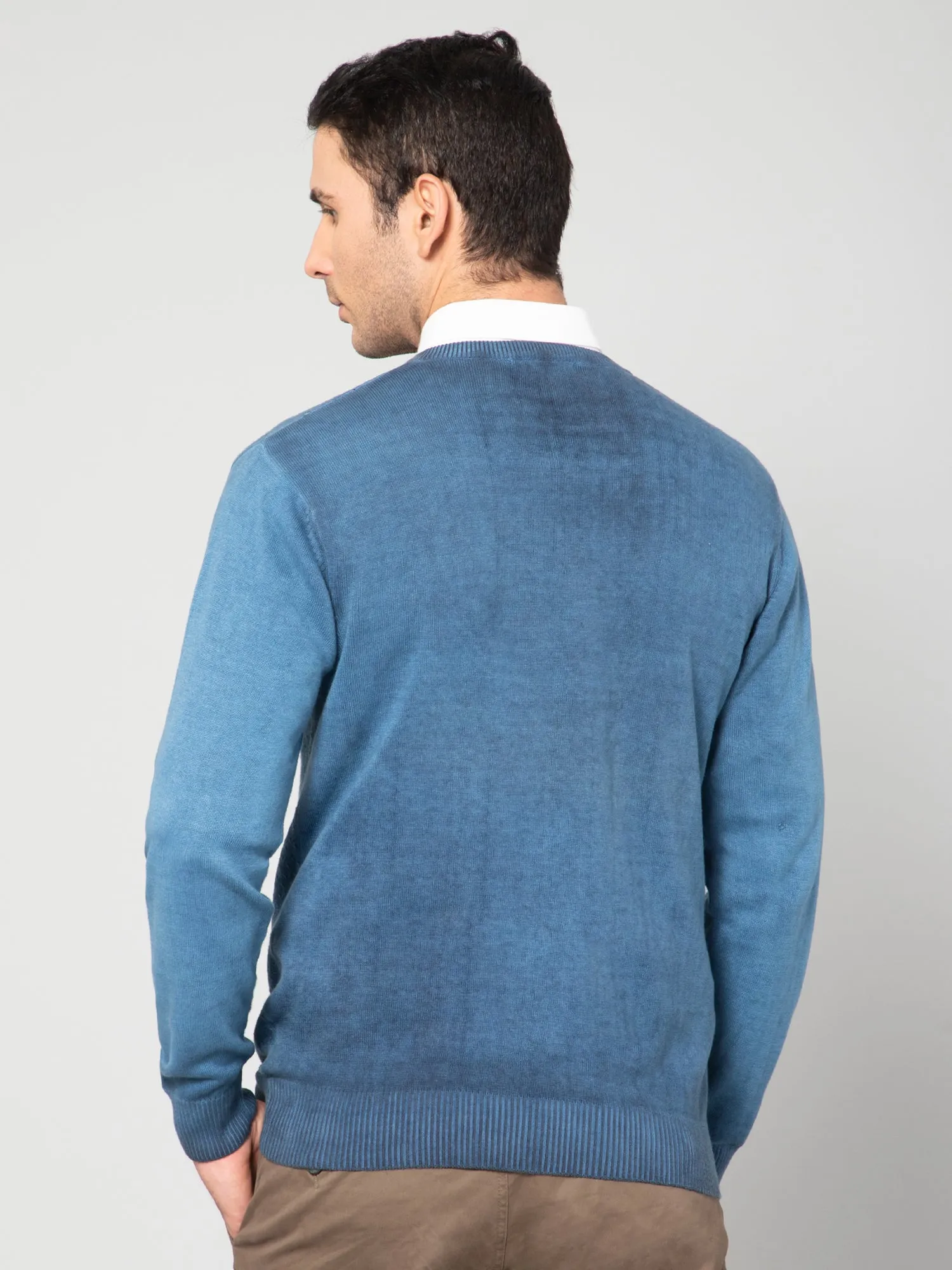 Men Blue Sweater