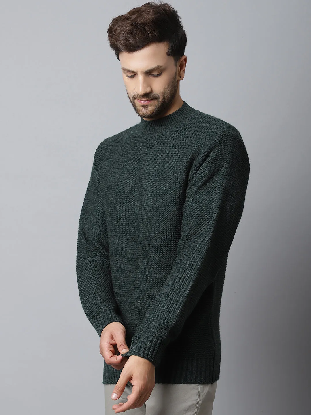 Mens Green Sweater