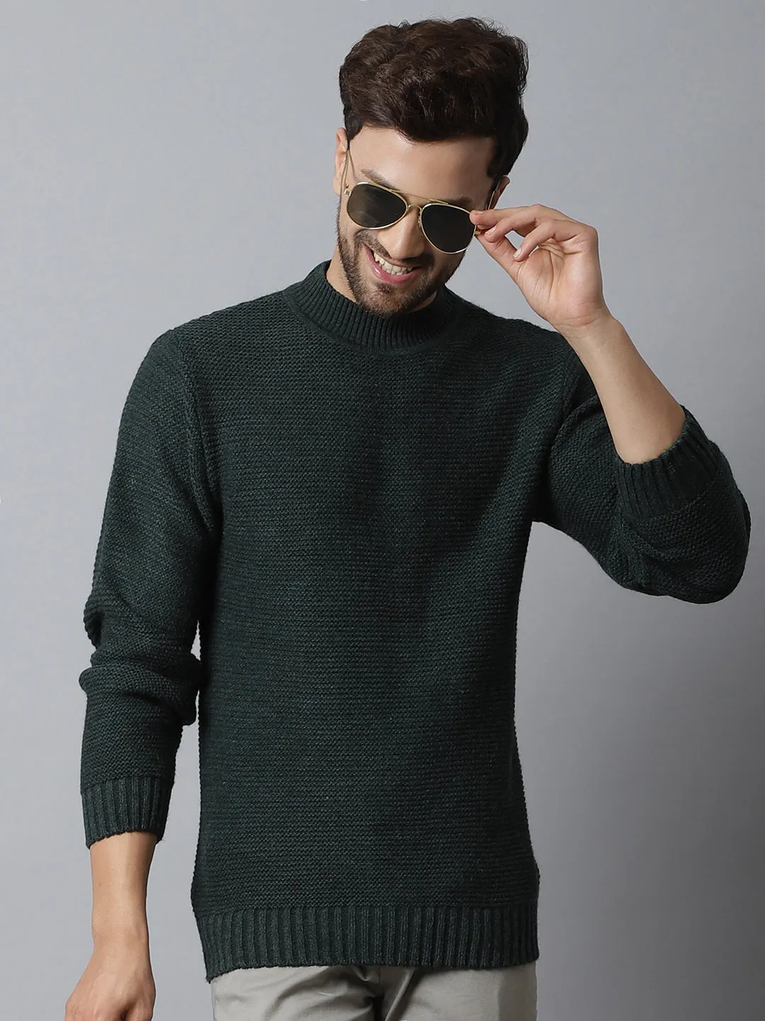 Mens Green Sweater