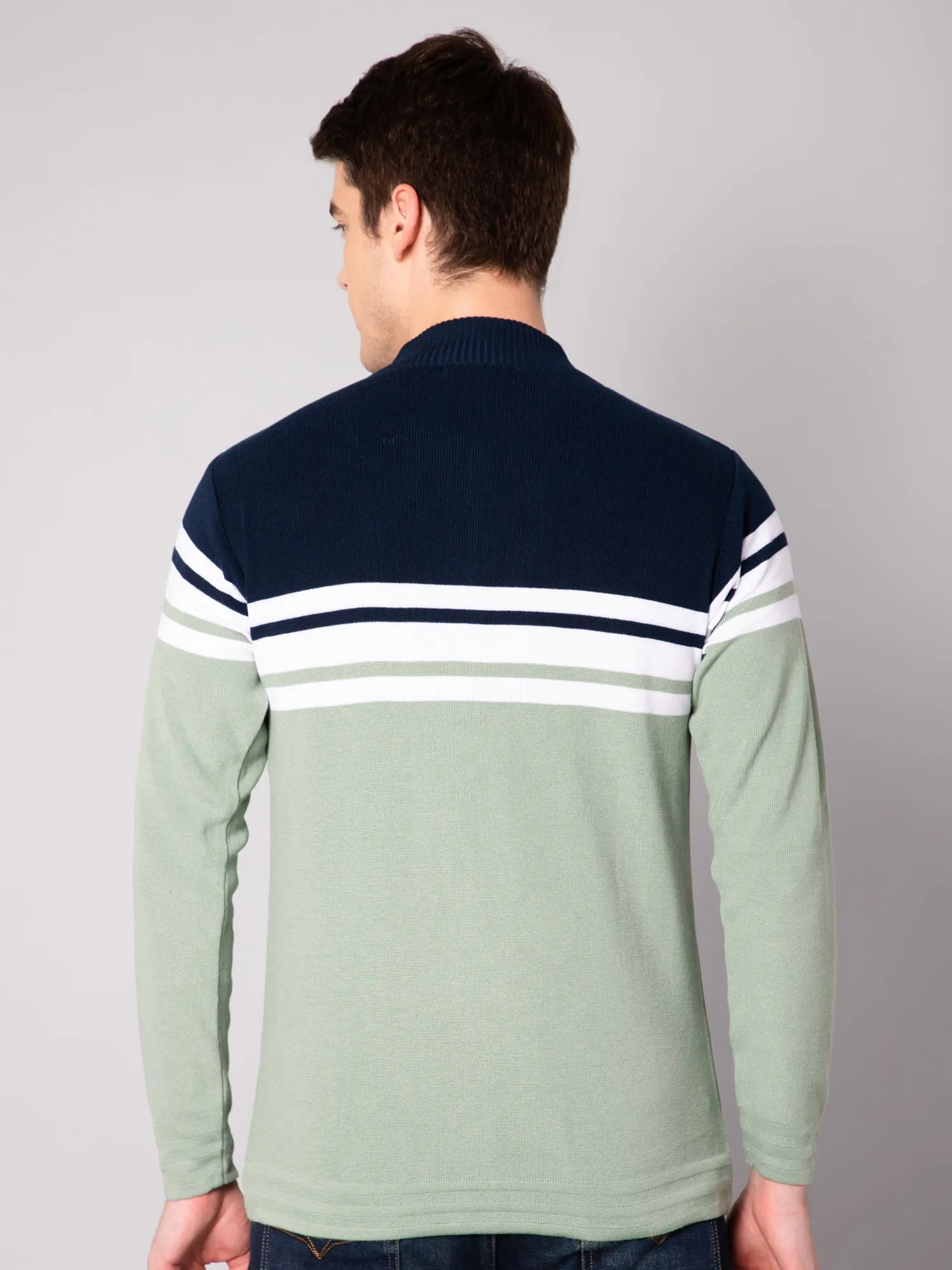 Mens Light Green Sweater