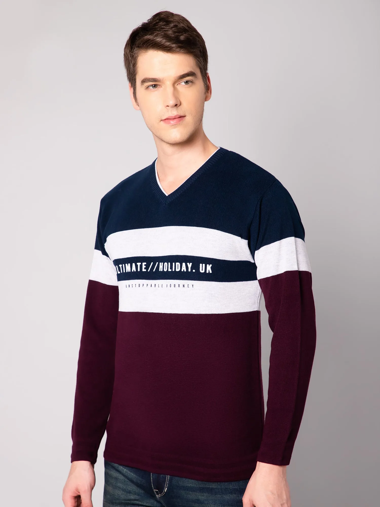 Mens Wine Sweater