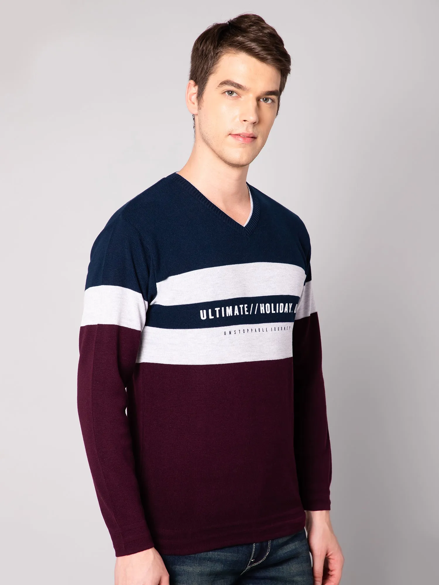 Mens Wine Sweater