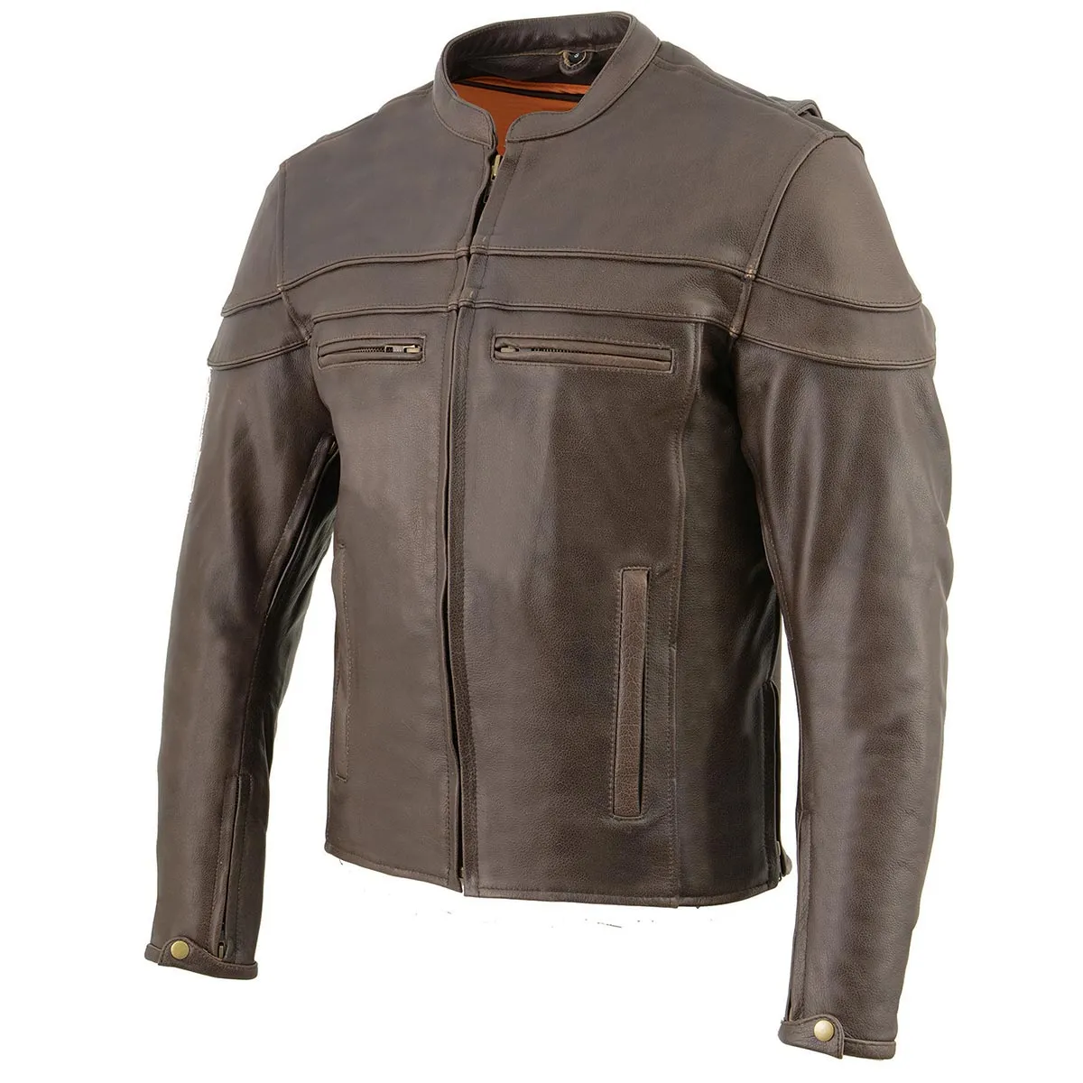 Milwaukee Leather ML1408RT Men's Retro Brown 'Savage' Sporty Crossover