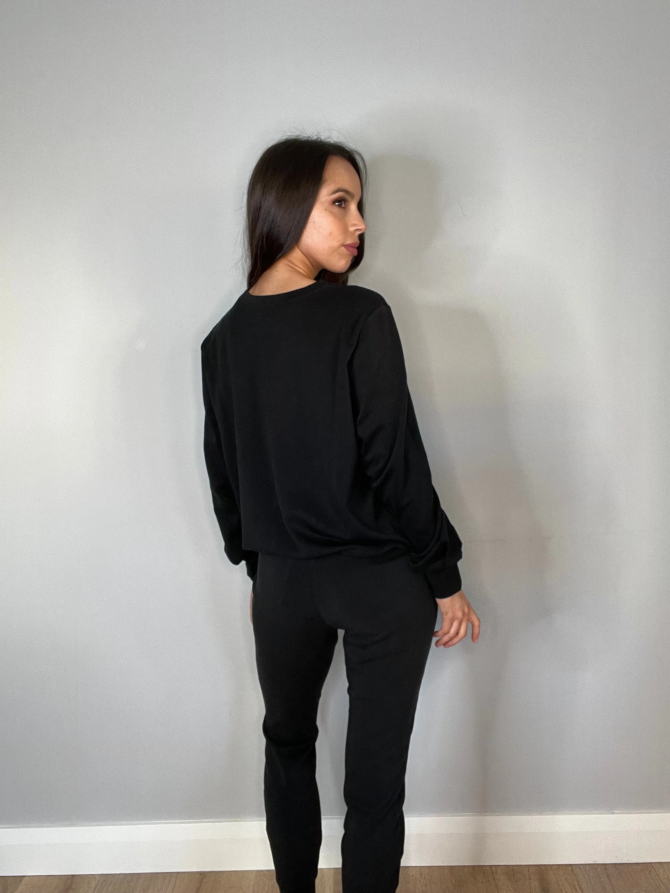 My Essential Wardrobe Black Sweatshirt