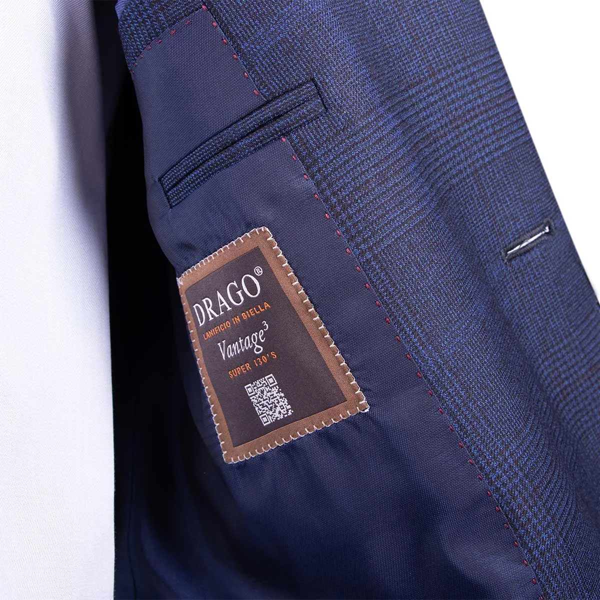 Navy Check Super 130's Wool Suit